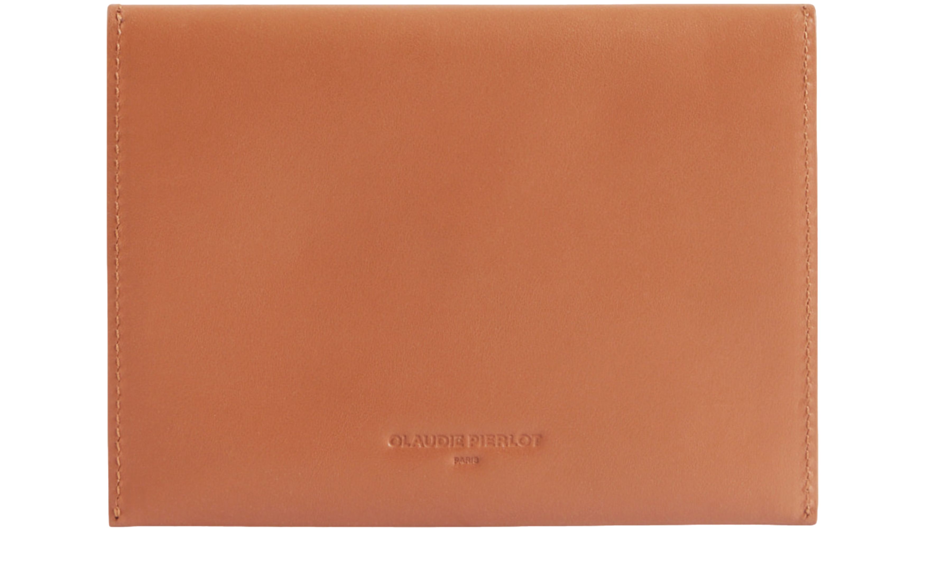  Camel leather clutch bag