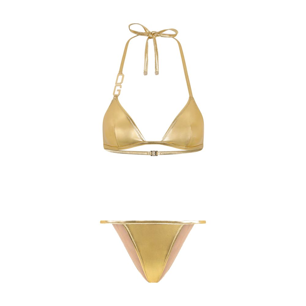 Dolce & Gabbana Triangle bikini with DG logo