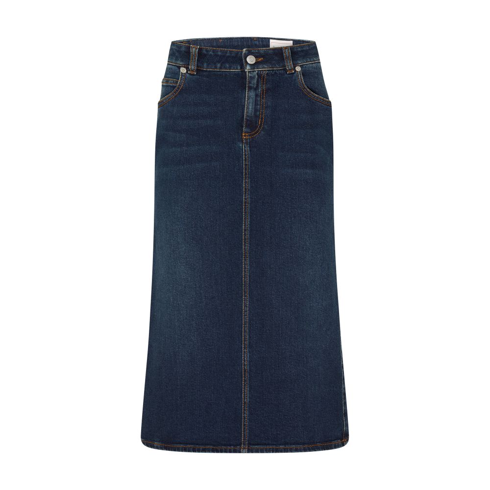 Alexander McQueen Midi denim skirt