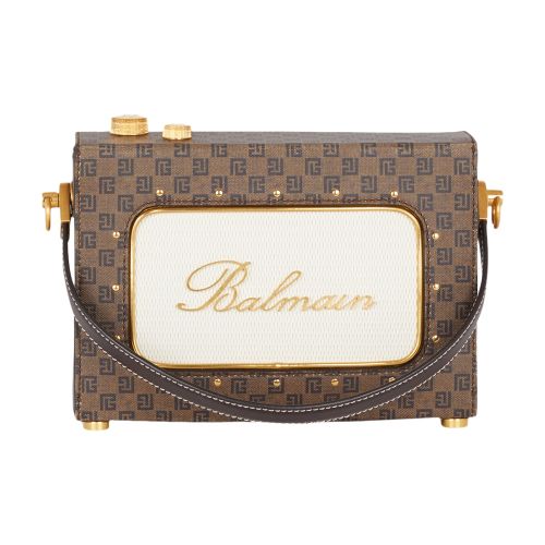 Balmain Signature Radio Monogram Bag