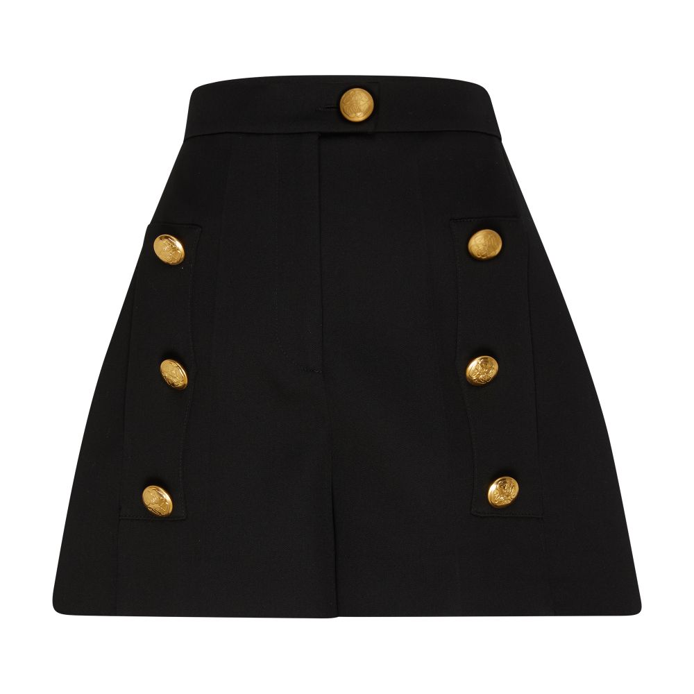 Alexander McQueen Wool shorts with buttons