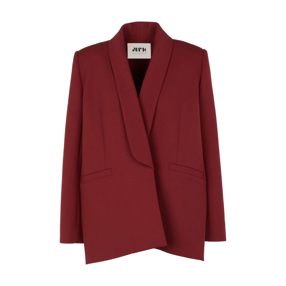  Straight collar blazer jacket