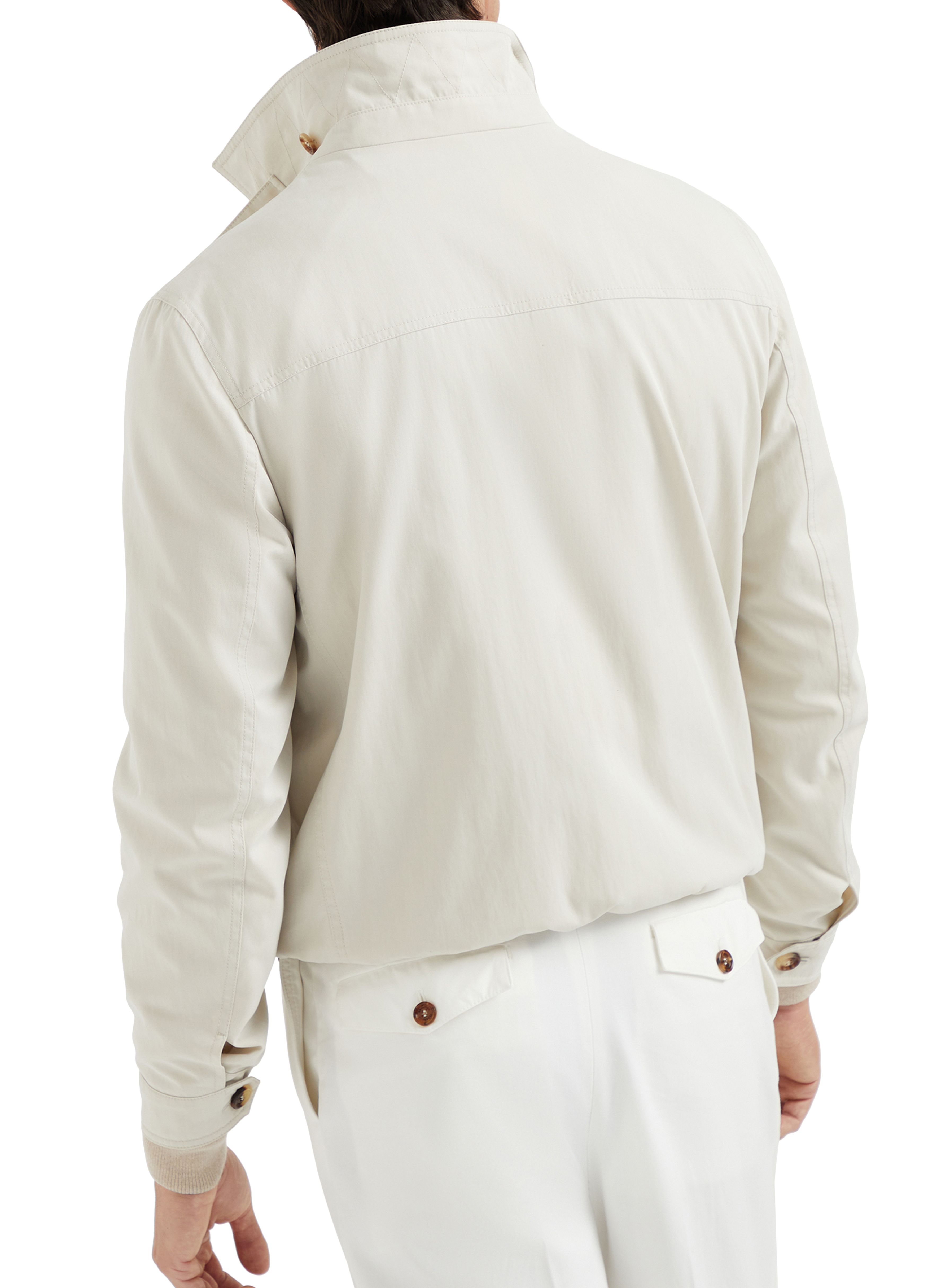 Brunello Cucinelli Techno cotton bomber jacket