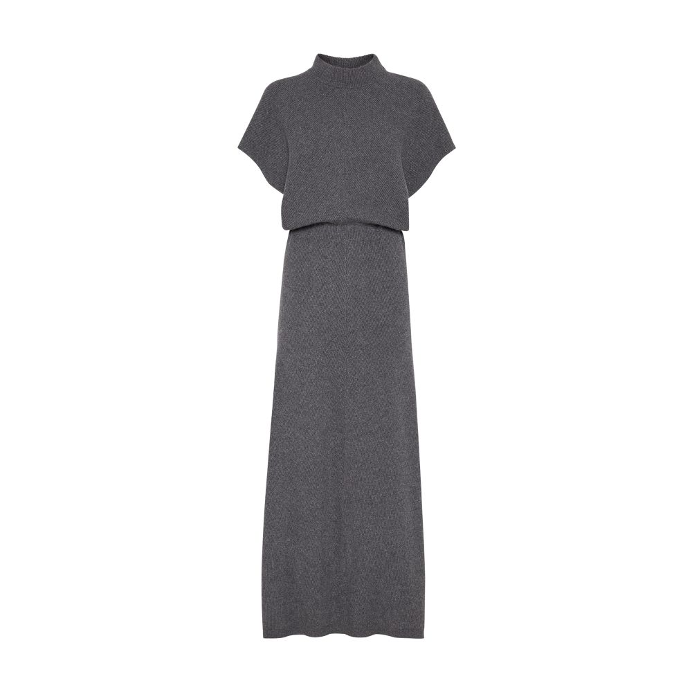 Brunello Cucinelli Diagonal knit dress