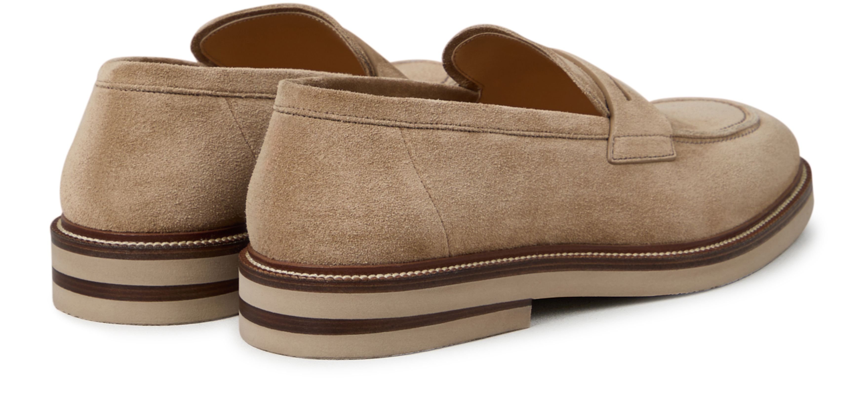 Brunello Cucinelli Penny suede Loafers