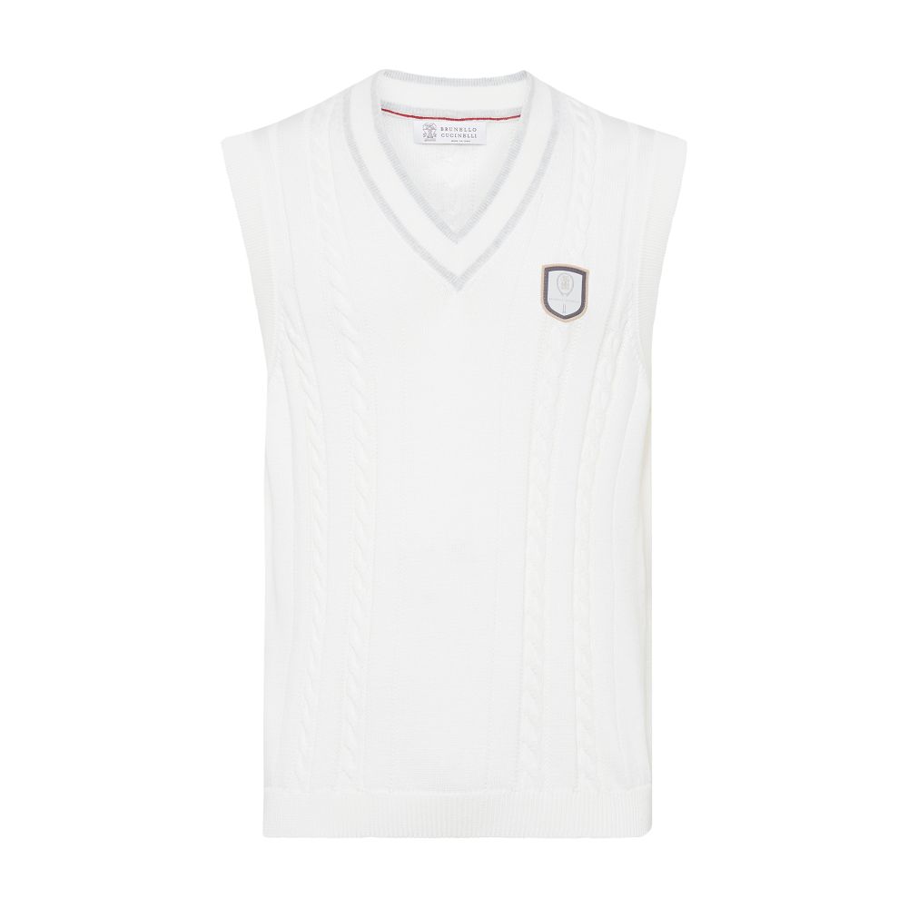 Brunello Cucinelli Vest with Tennis badge