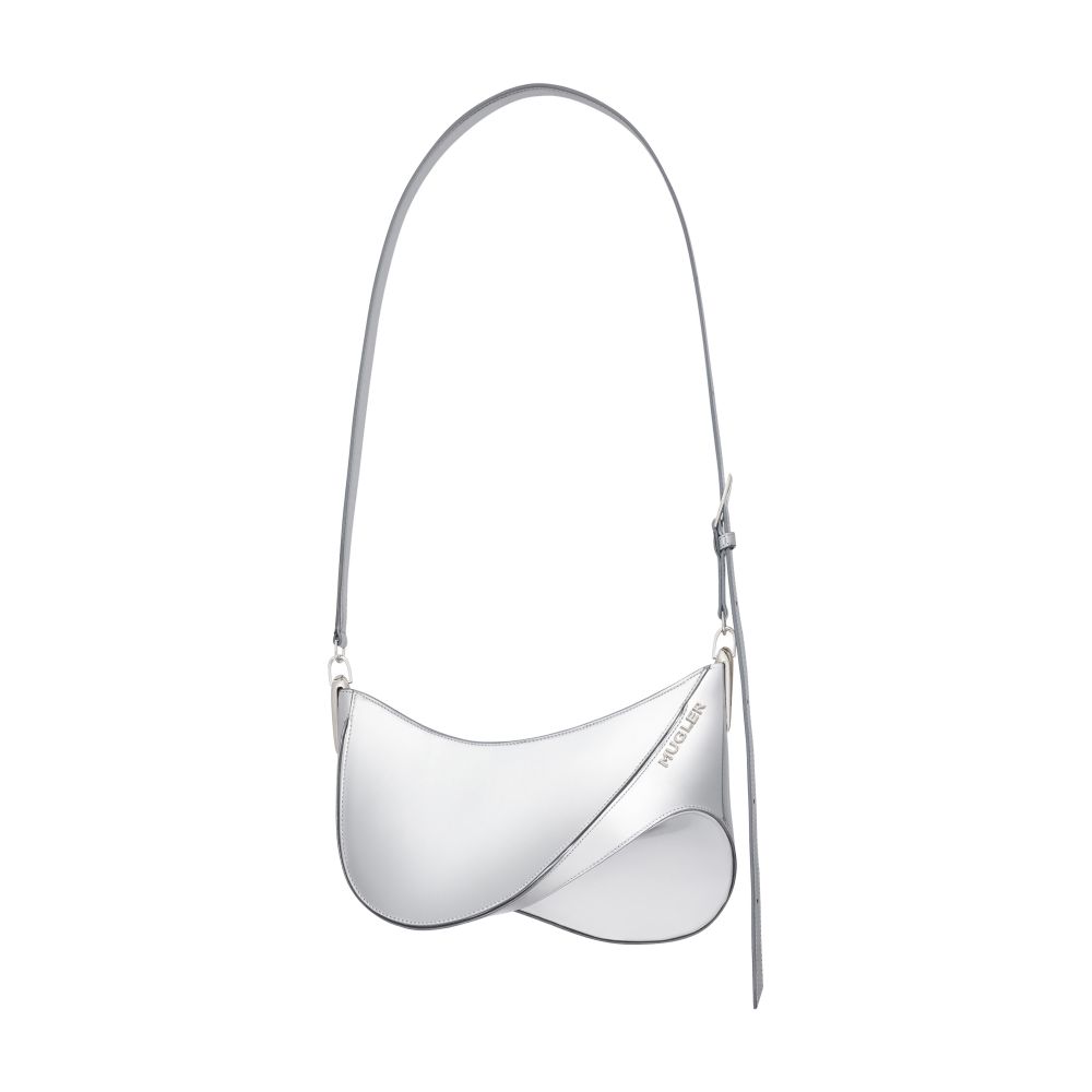 Mugler Embossed spiral curve 01 shoulder bag