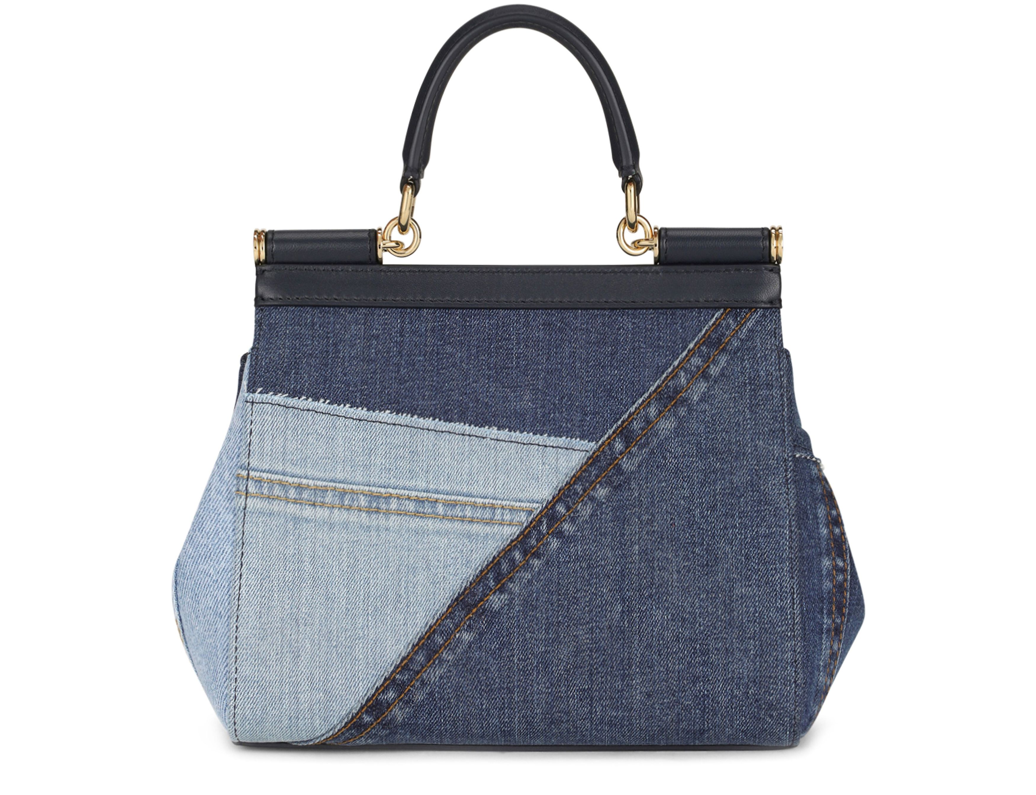 Dolce & Gabbana Small Sicily bag in patchwork denim