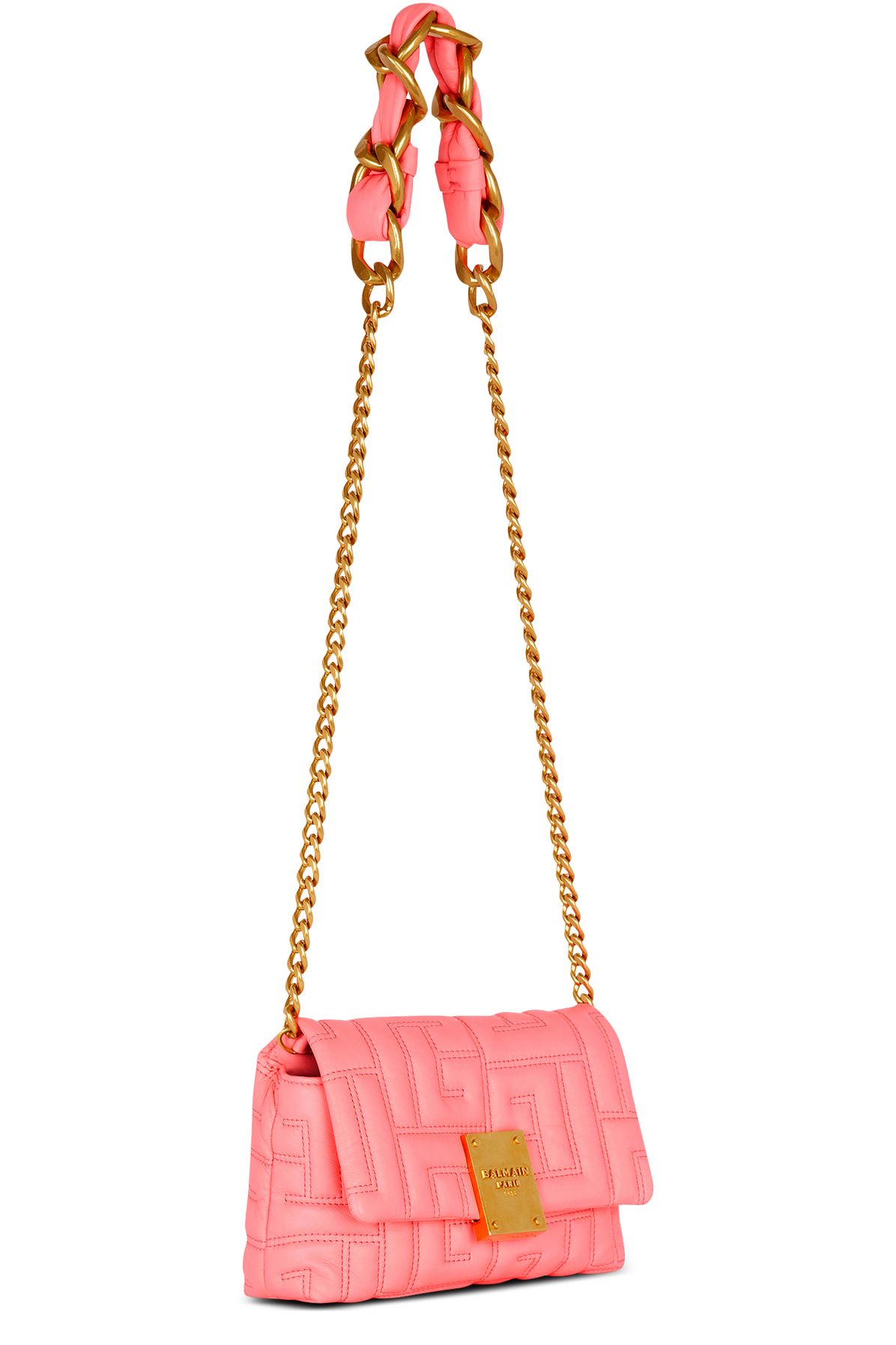 Balmain 1945 Soft Mini Quilted leather bag