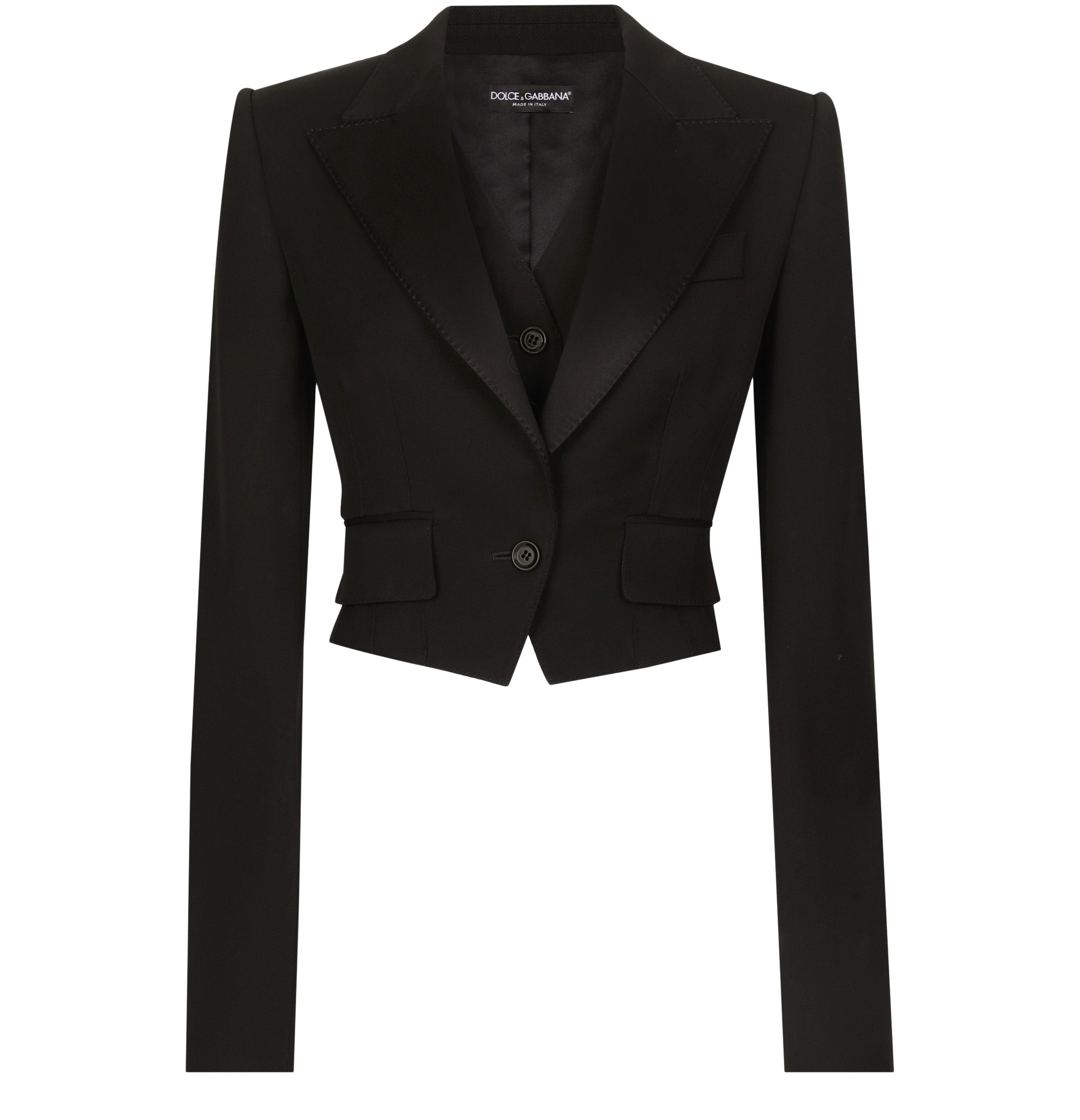 Dolce & Gabbana Wool gabardine short jacket