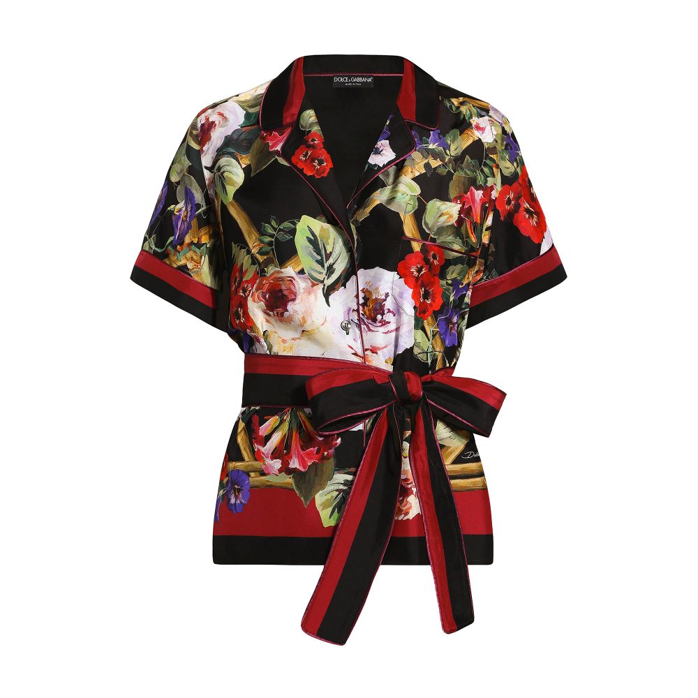 Dolce & Gabbana Twill pajama shirt