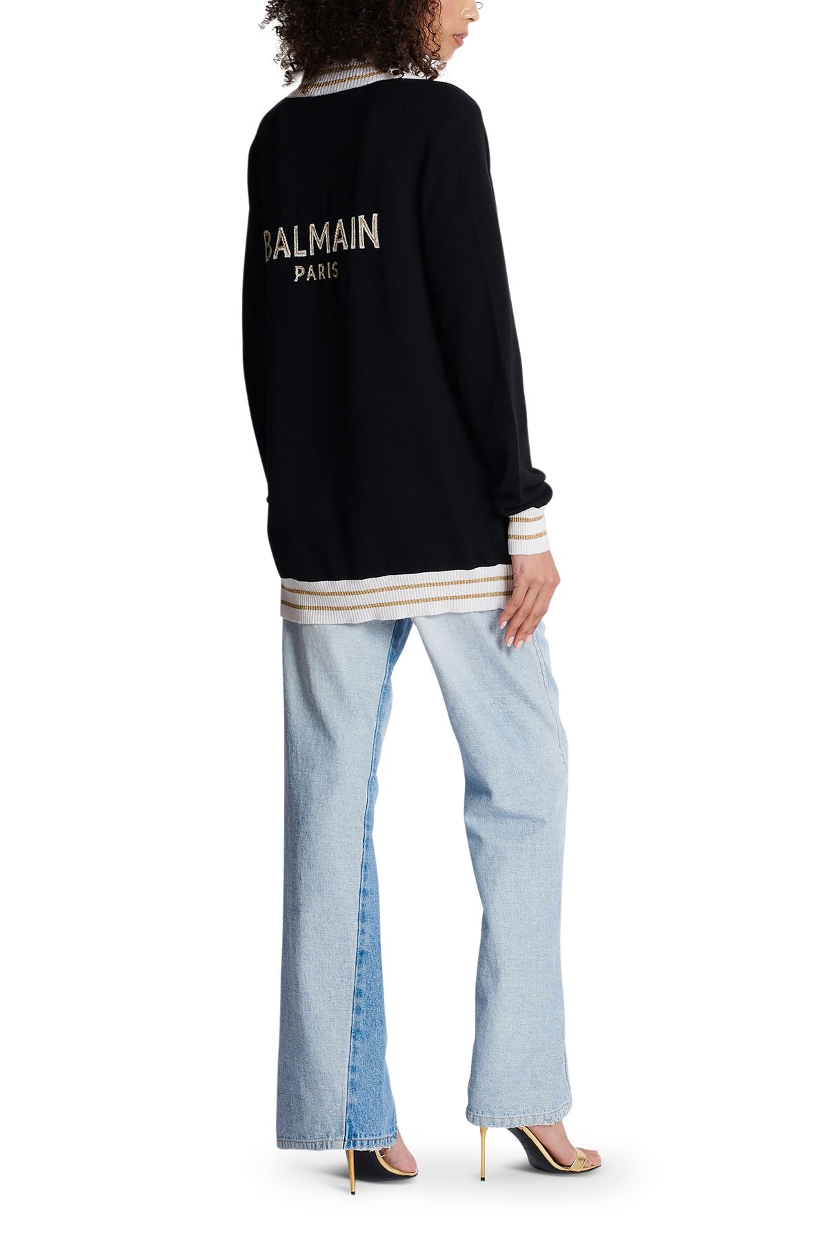 Balmain Cashmere cardigan with Balmain logo