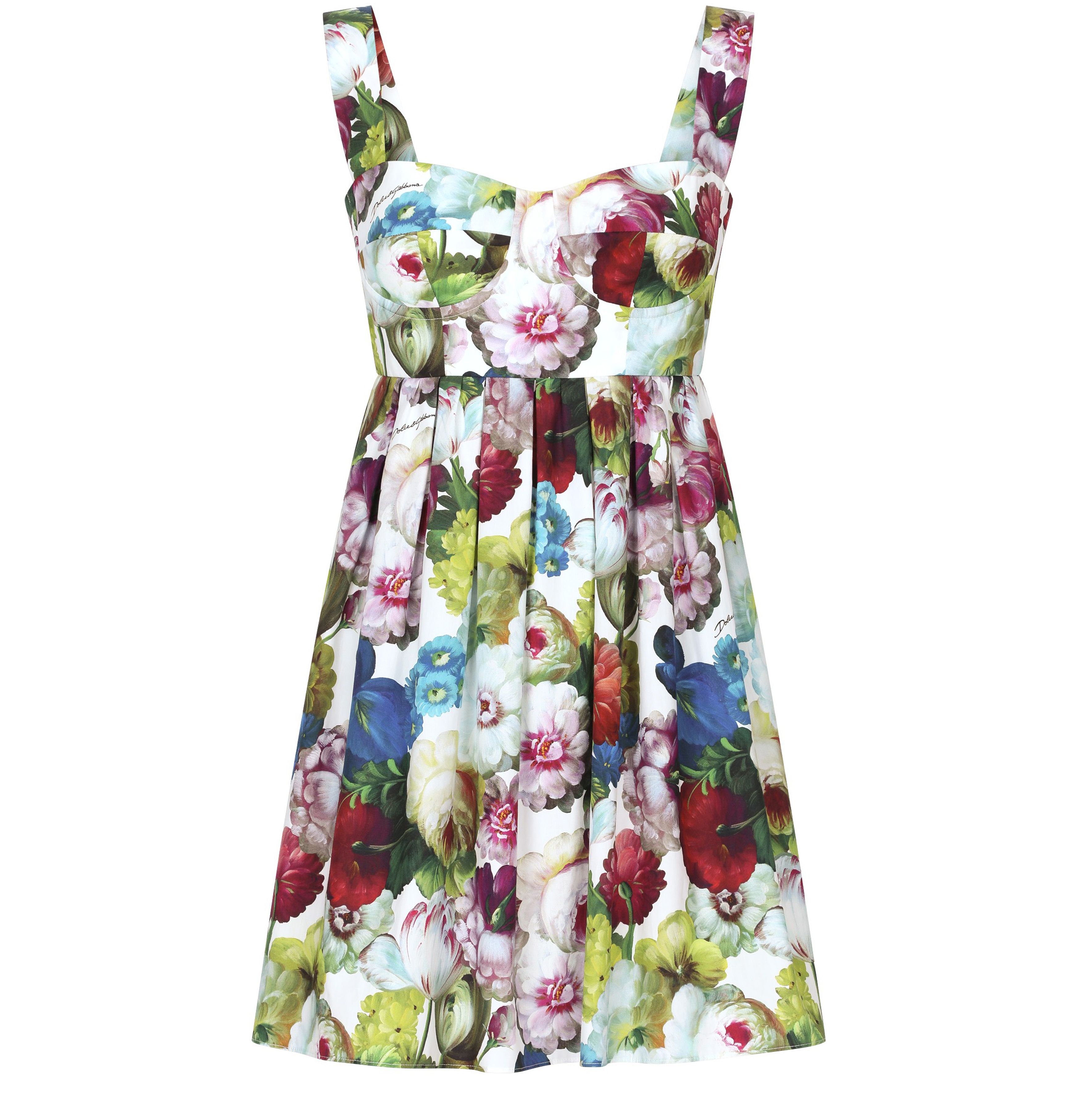 Dolce & Gabbana Short cotton corset dress