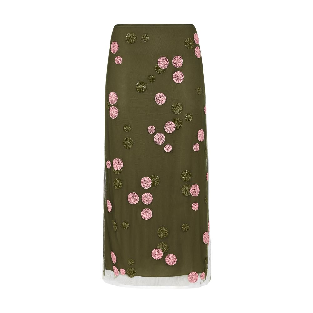 FENDI Straight-cut longuette skirt