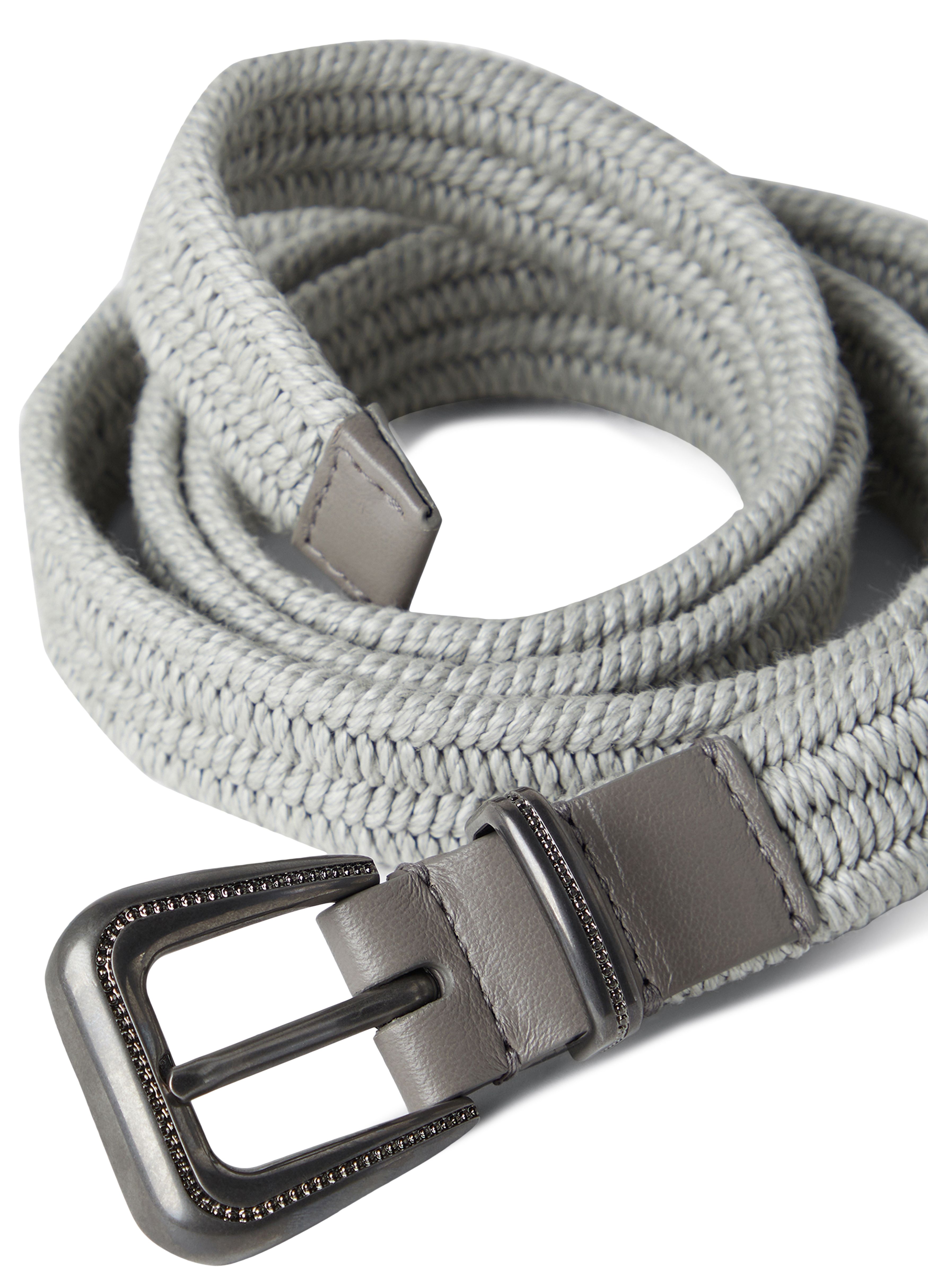 Brunello Cucinelli Braided linen belt