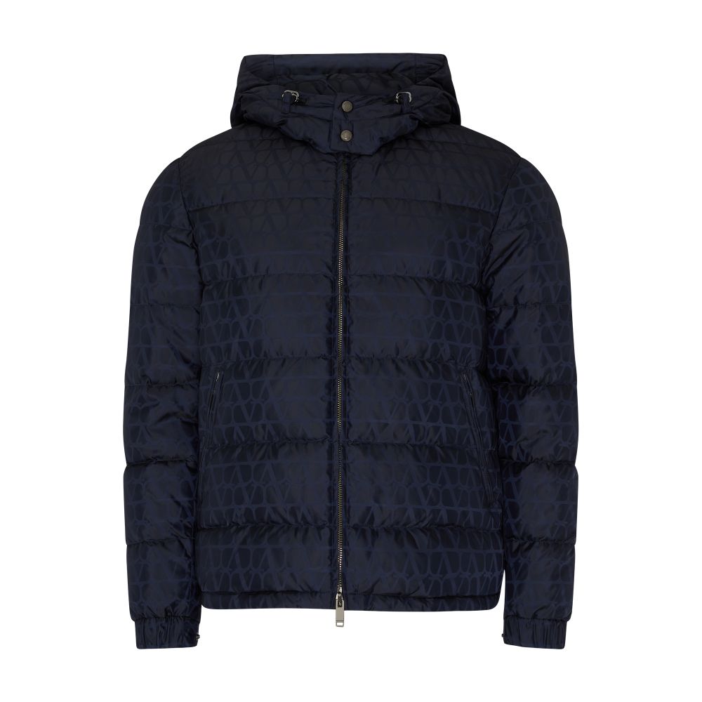 VALENTINO GARAVANI Iconographe light nylon jacquard puffer jacket