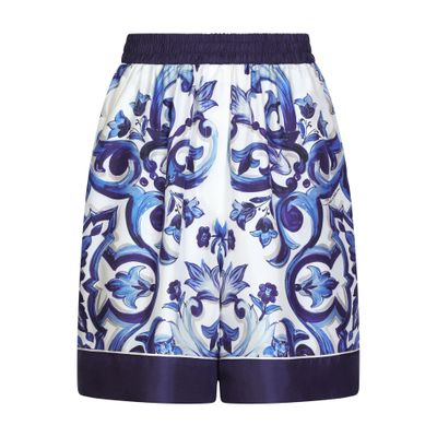 Dolce & Gabbana Majolica-print twill pajama shorts