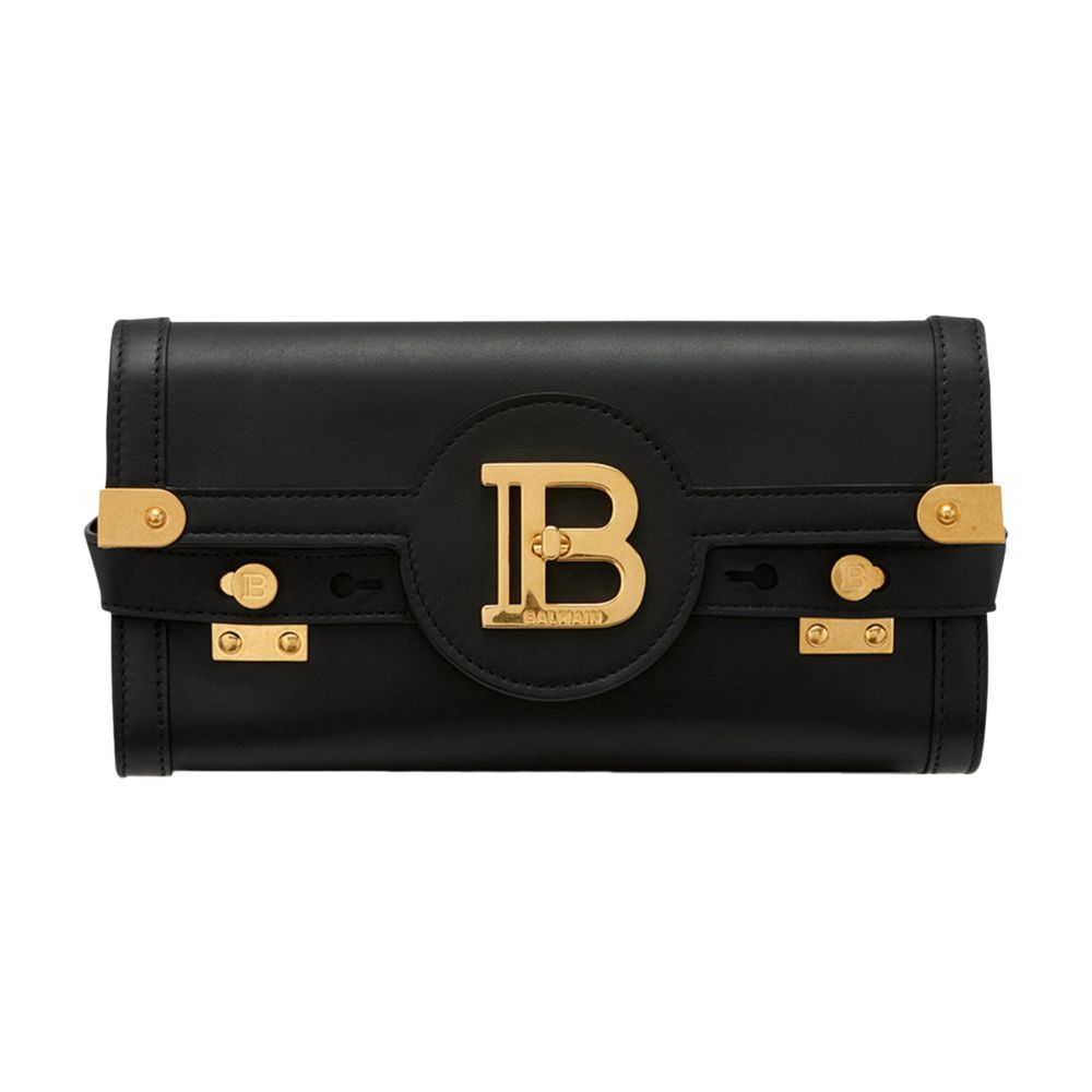 Balmain B-Buzz 23 Leather Clutch Bag