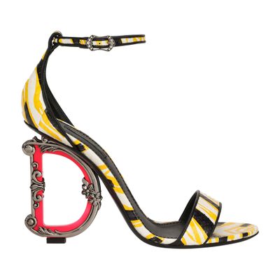 Dolce & Gabbana Printed elaphe baroque DG sandals