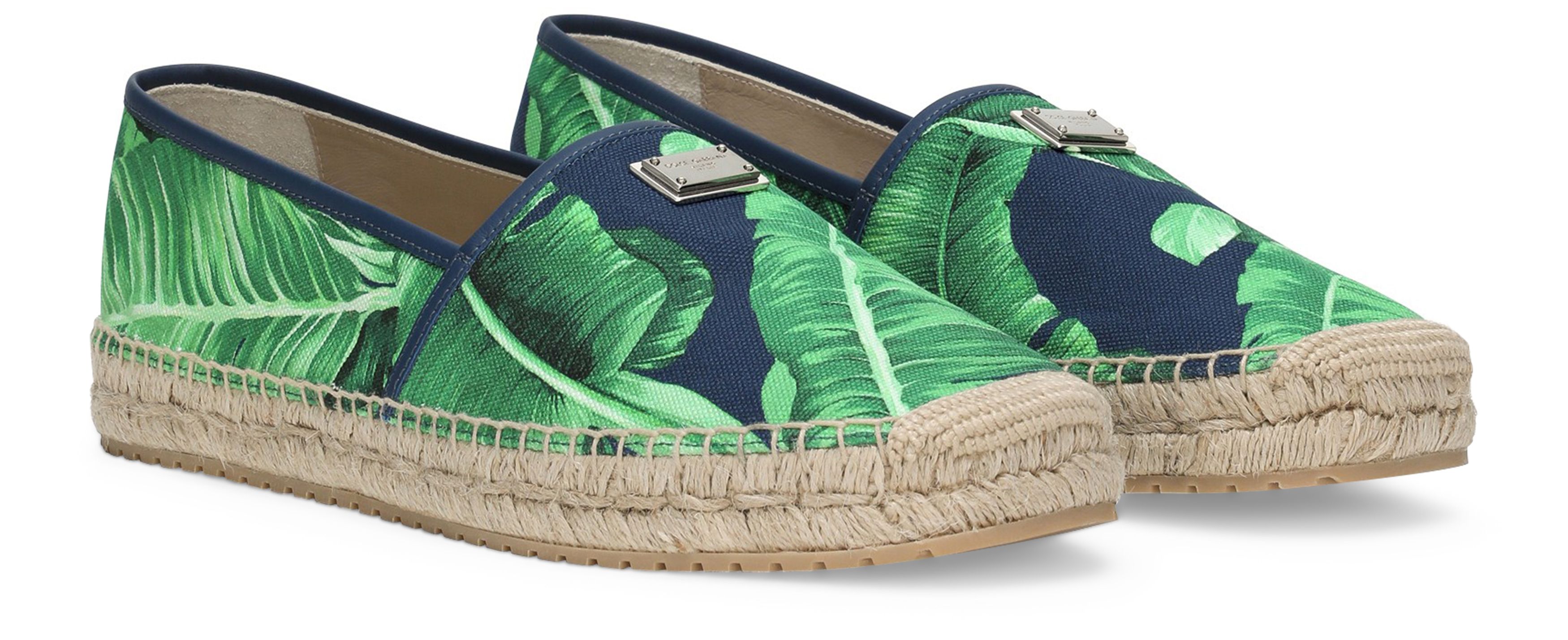 Dolce & Gabbana Printed canvas espadrilles