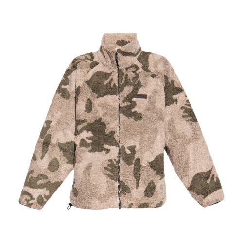 Fear Of God Essentials Fleece hoodie with camo pattern