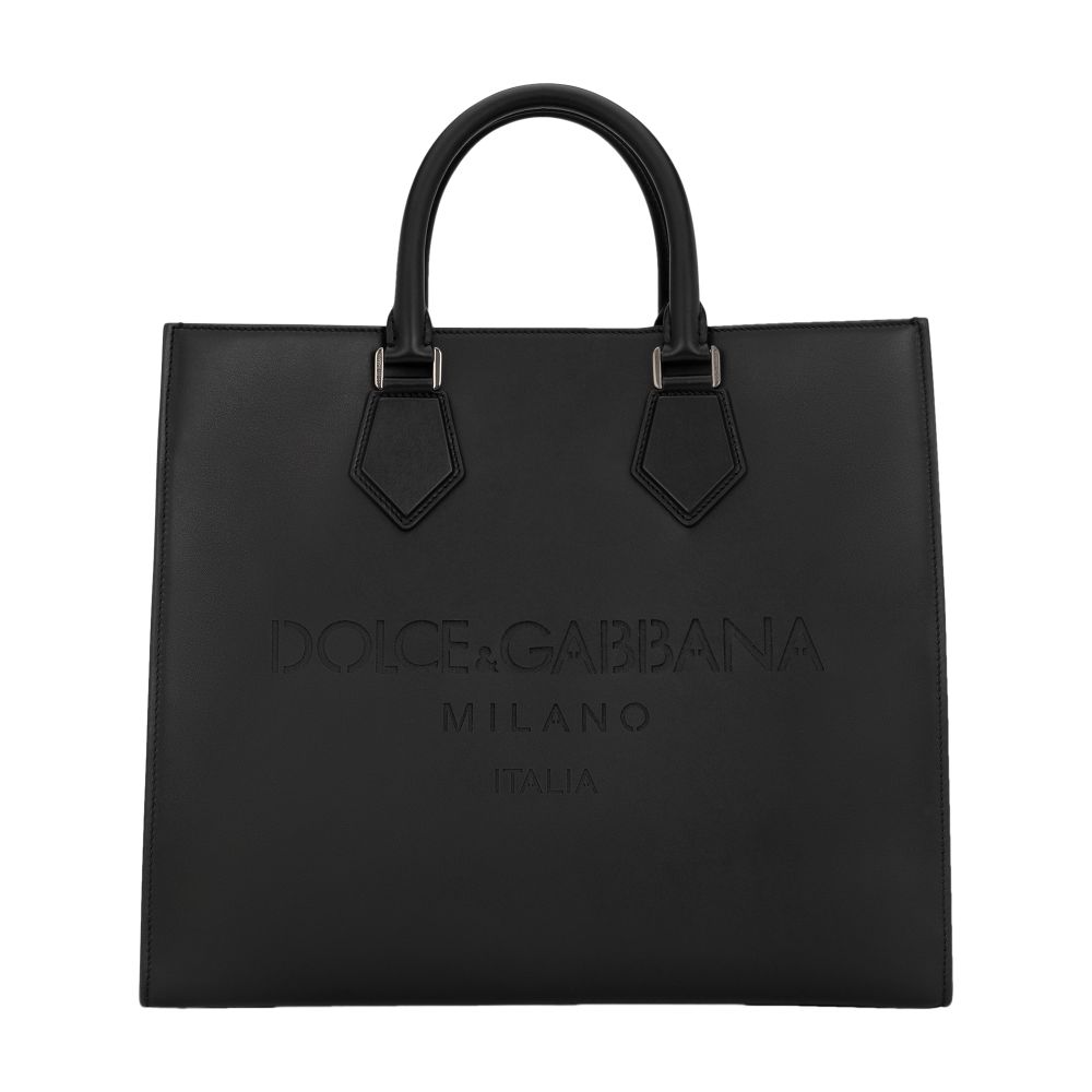 Dolce & Gabbana Calfskin Edge shopper with logo