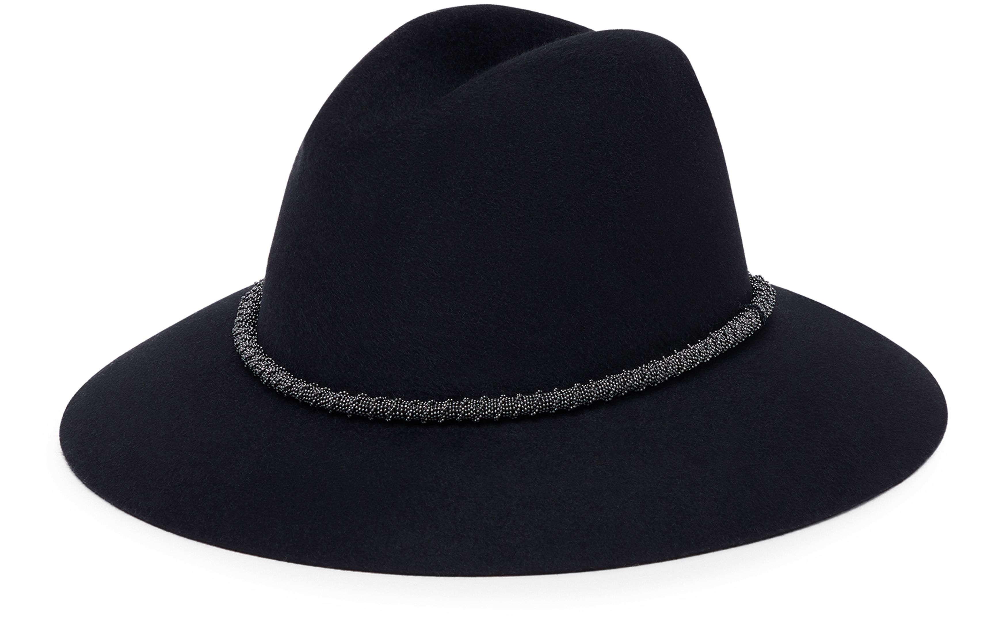 Brunello Cucinelli Felt Precious braided band fedora