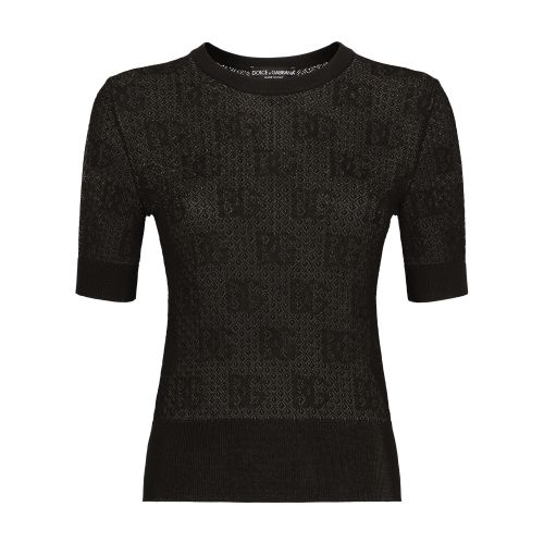 Dolce & Gabbana Lace-stitch viscose sweater