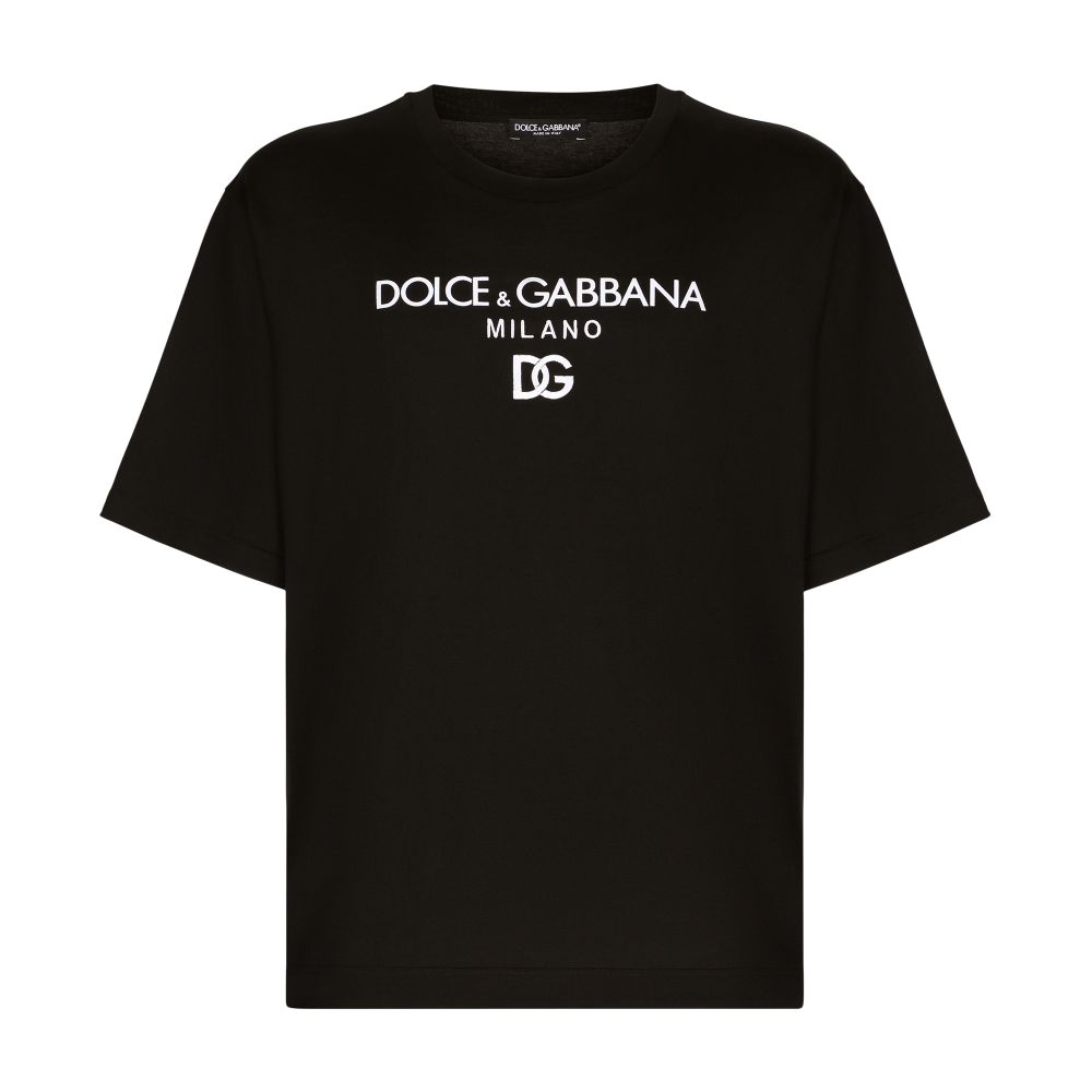 Dolce & Gabbana Cotton T-shirt with DG embroidery