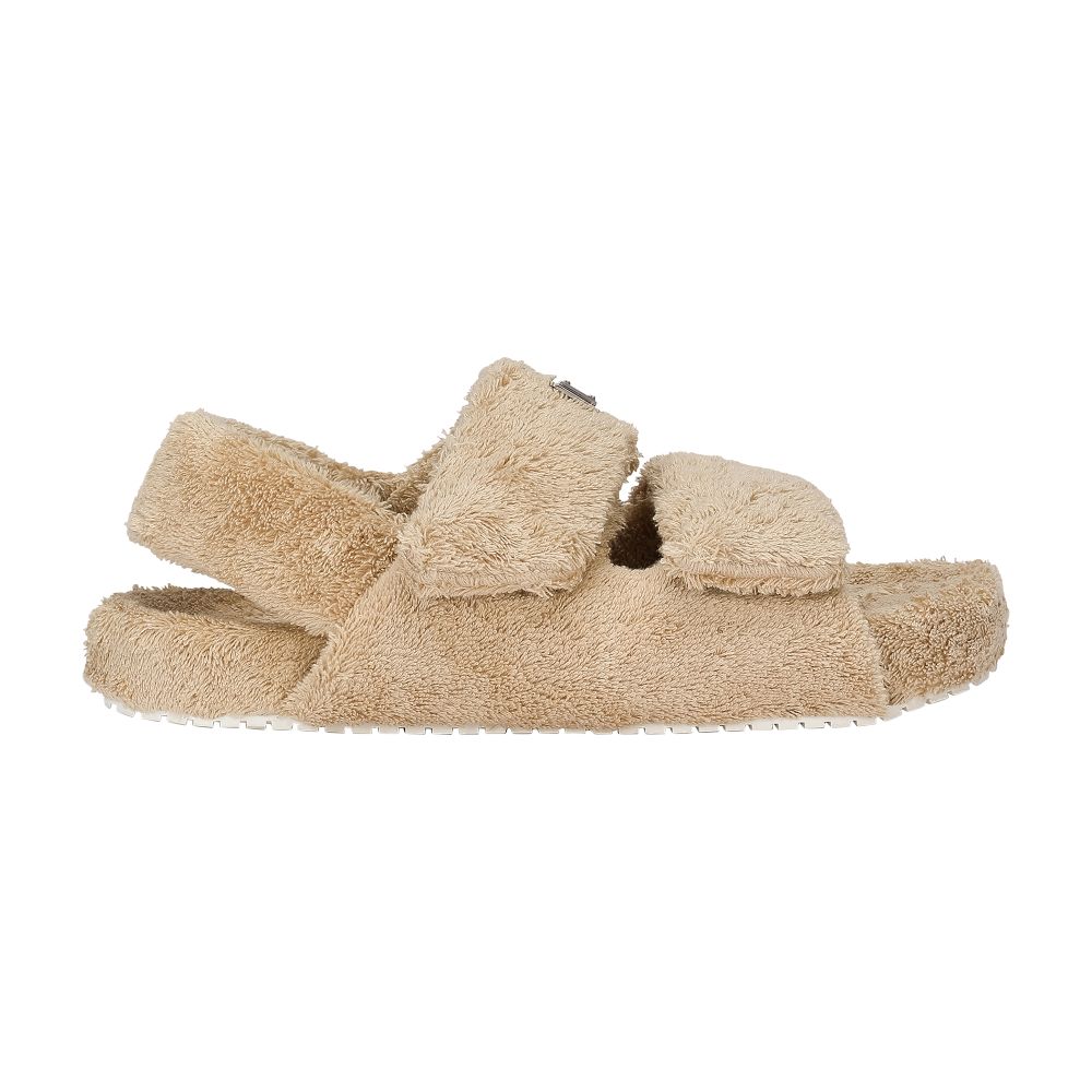 Dolce & Gabbana Terrycloth sandals with logo tag