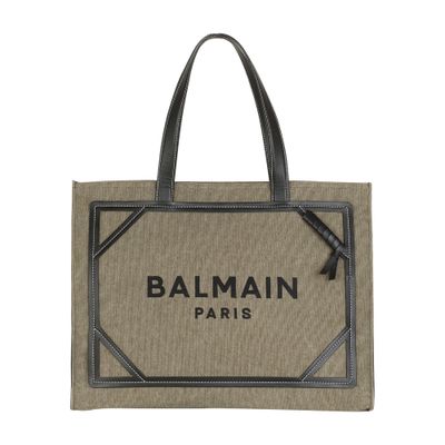 Balmain Canvas B-Army medium tote bag