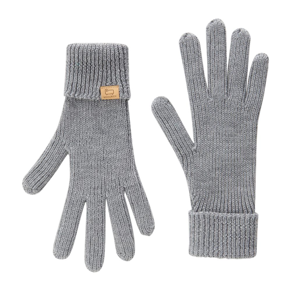 Woolrich Ribbed Gloves in Pure Merino Virgin Wool