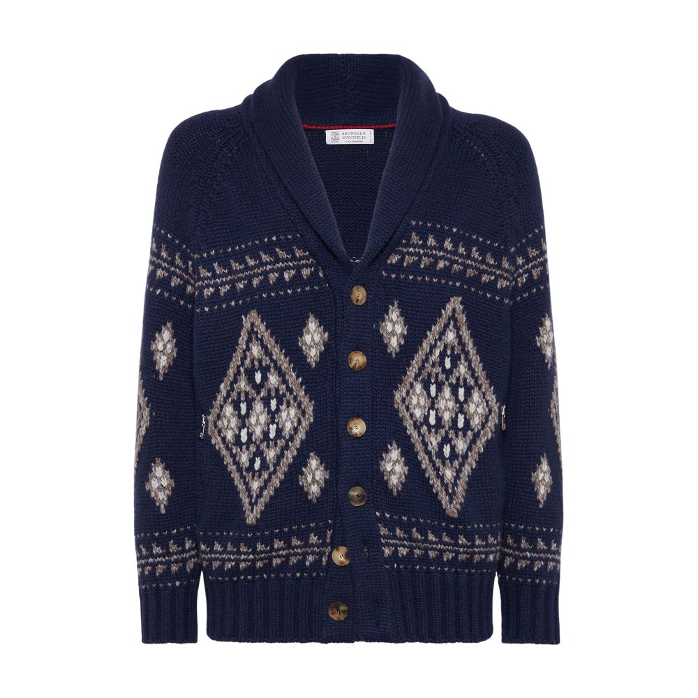 Brunello Cucinelli Cashmere Jacquard cardigan