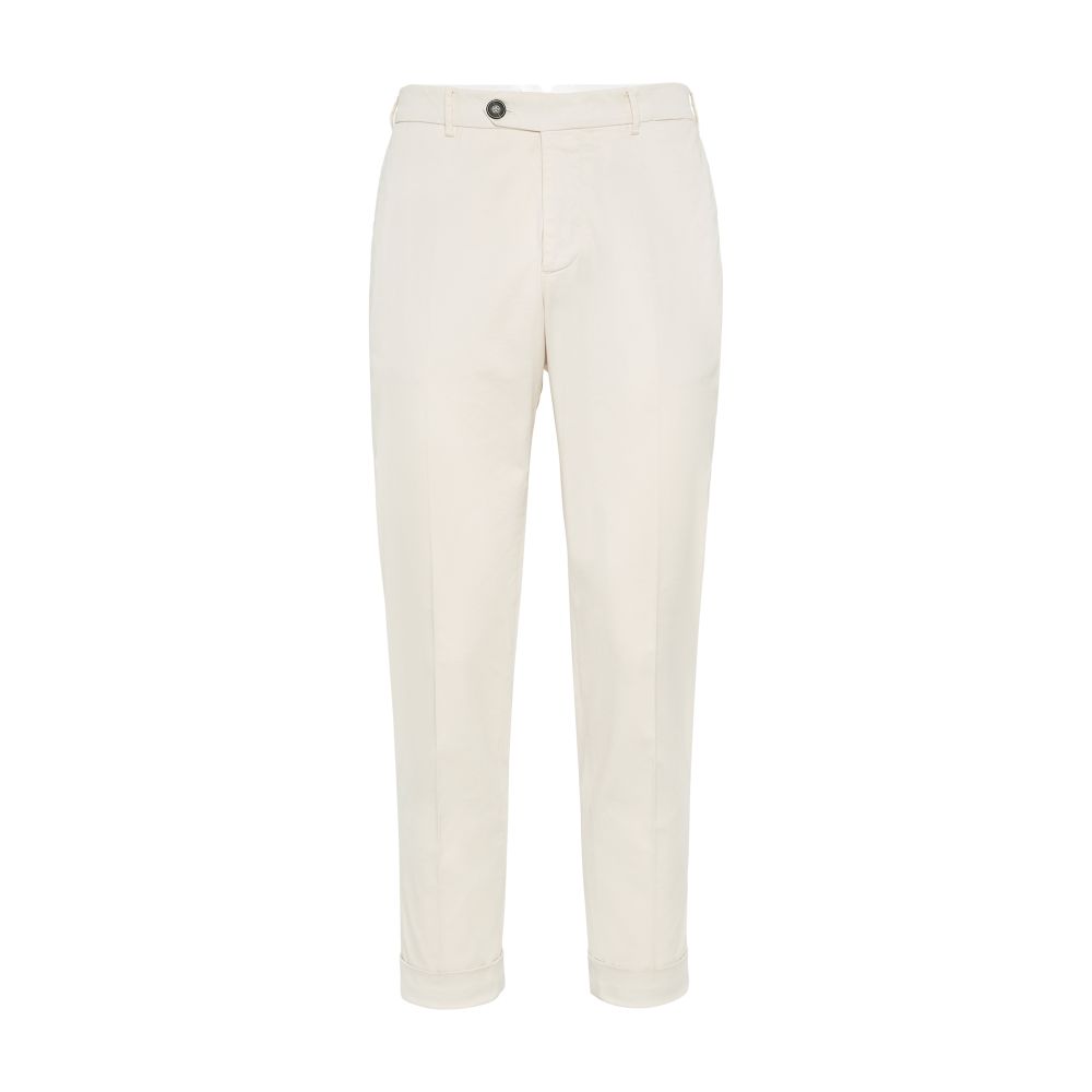 Brunello Cucinelli Piece-dyed gabardine pants