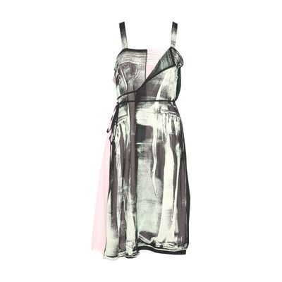 Maison Margiela Freeze-frame silk dress