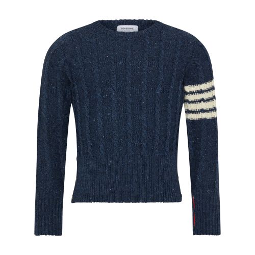 Thom Browne Twist Cable round-neck sweater