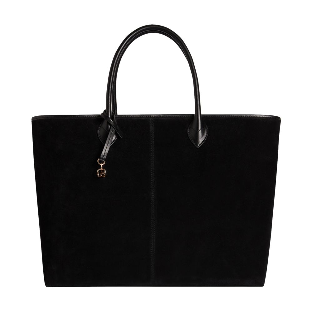  Suede leather tote bag