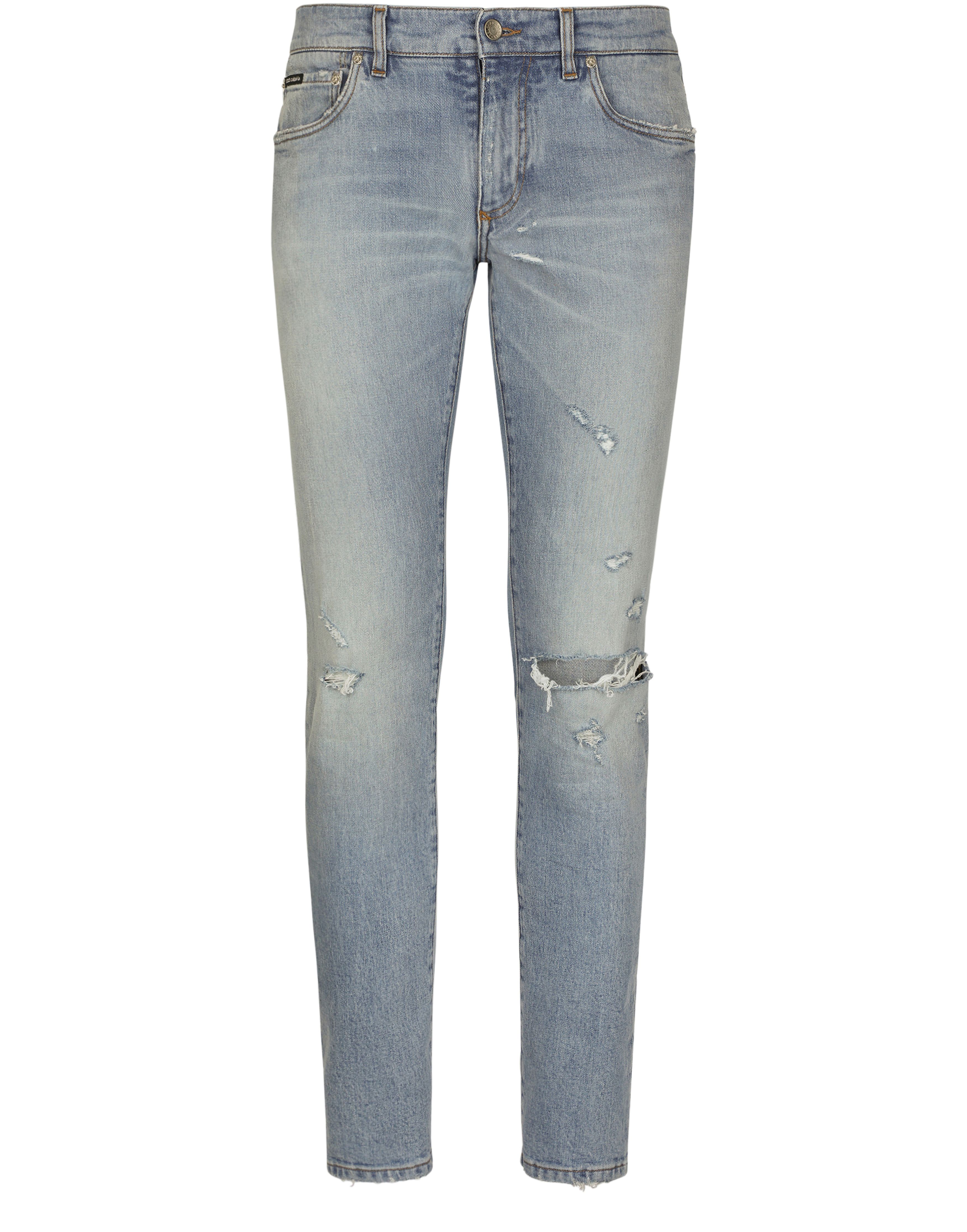 Dolce & Gabbana Washed Skinny Denim Stretch Jeans