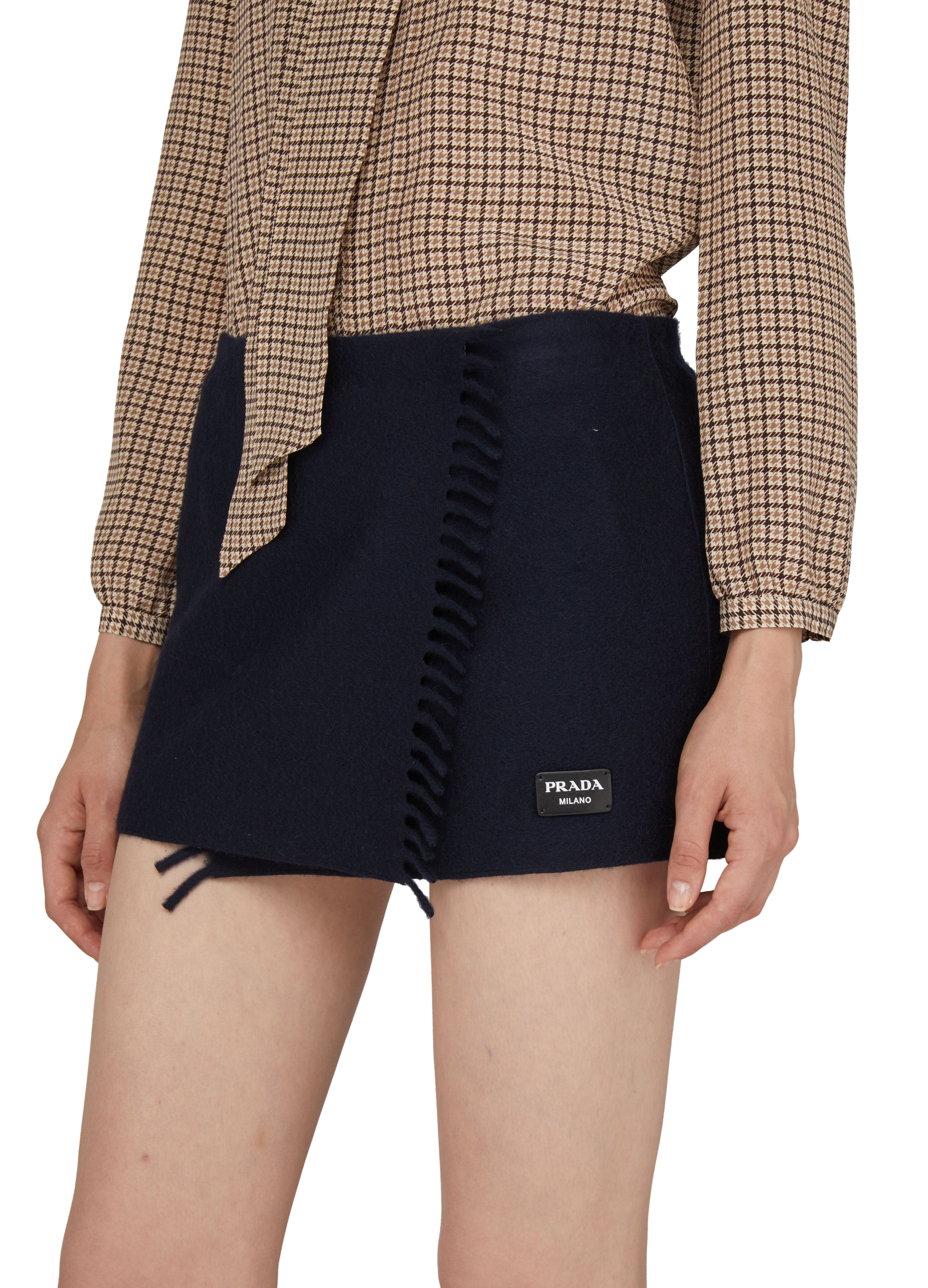 Prada Short cashmere skirt