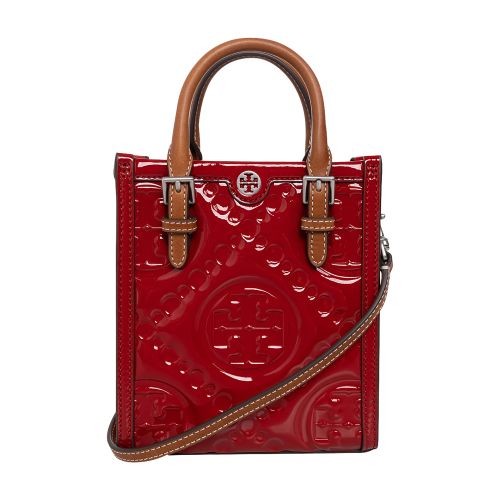 Tory Burch ‘T Monogram Puffy Mini' glossy shoulder bag