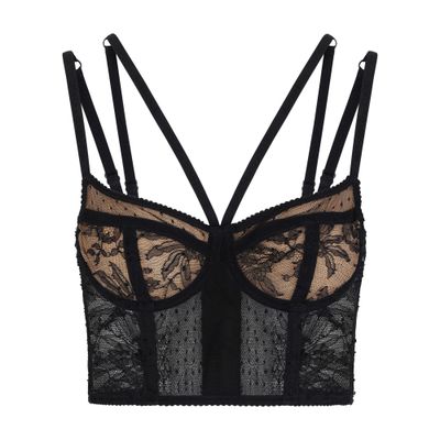 Dolce & Gabbana Lace lingerie bustier with straps