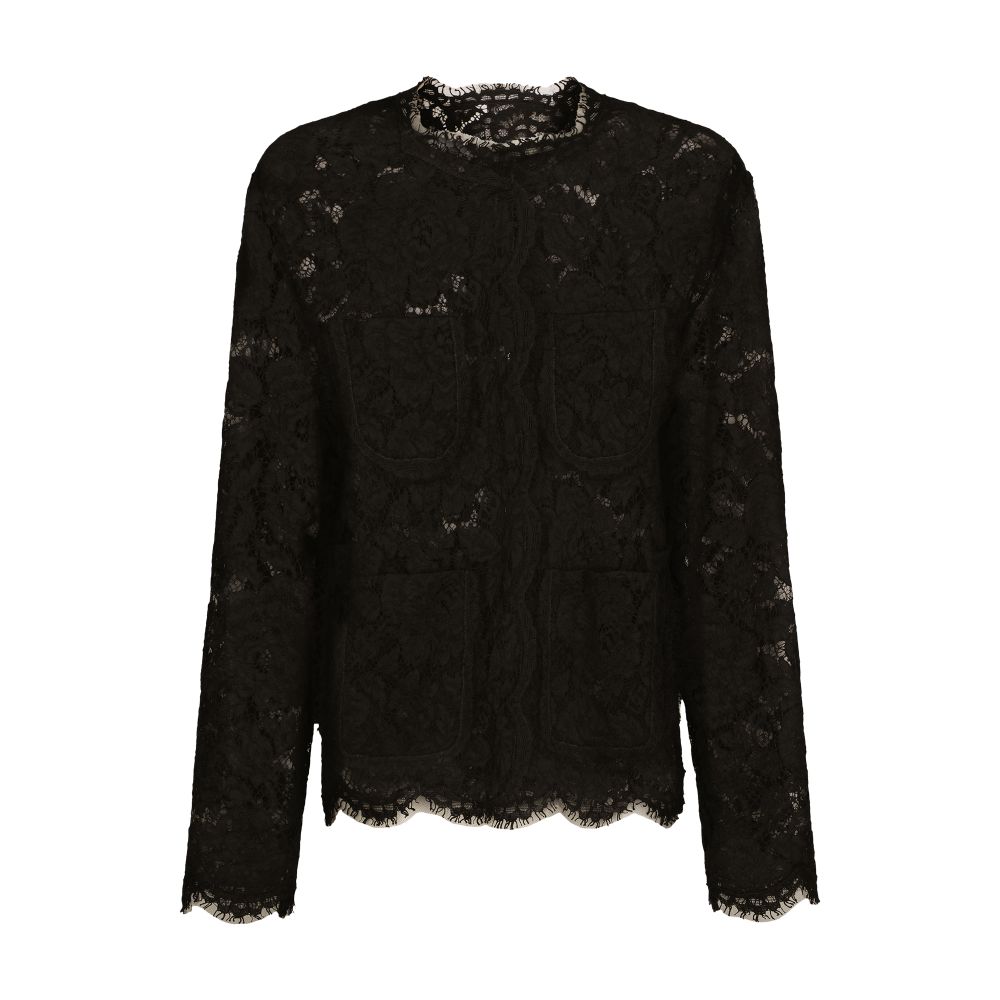 Dolce & Gabbana Single-breasted lace jacket