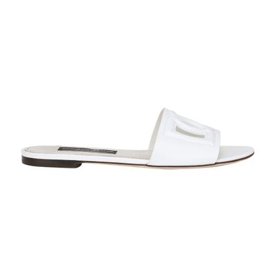 Dolce & Gabbana Calfskin sliders with logo