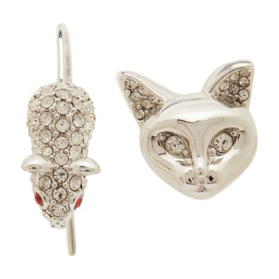 Marc Jacobs Cat and mouse crystal earrings