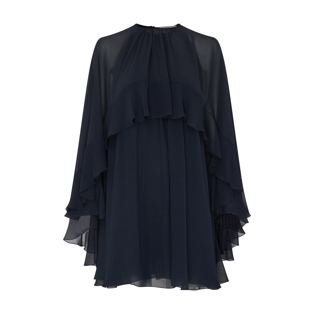 Chloé Short ruffled silk dress