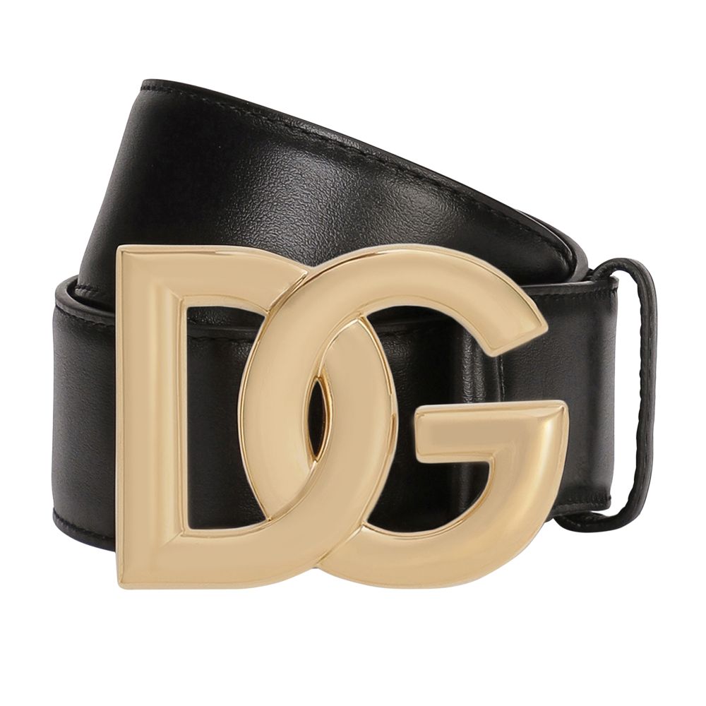 Dolce & Gabbana Calfskin belt with DG logo