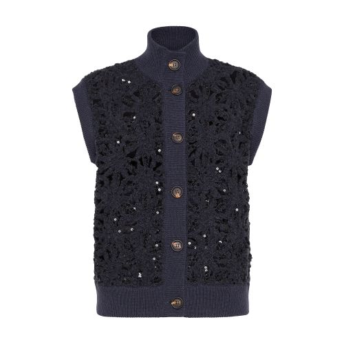 Brunello Cucinelli Dazzling Embroidery vest