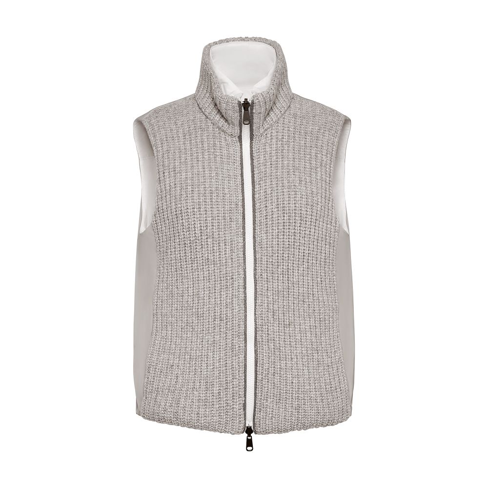 Brunello Cucinelli Reversible sleeveless puffer jacket