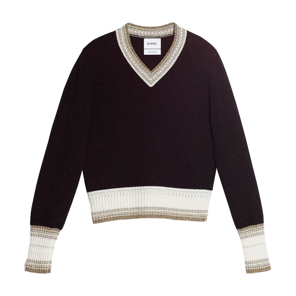 Barrie Cashmere V-neck jumper