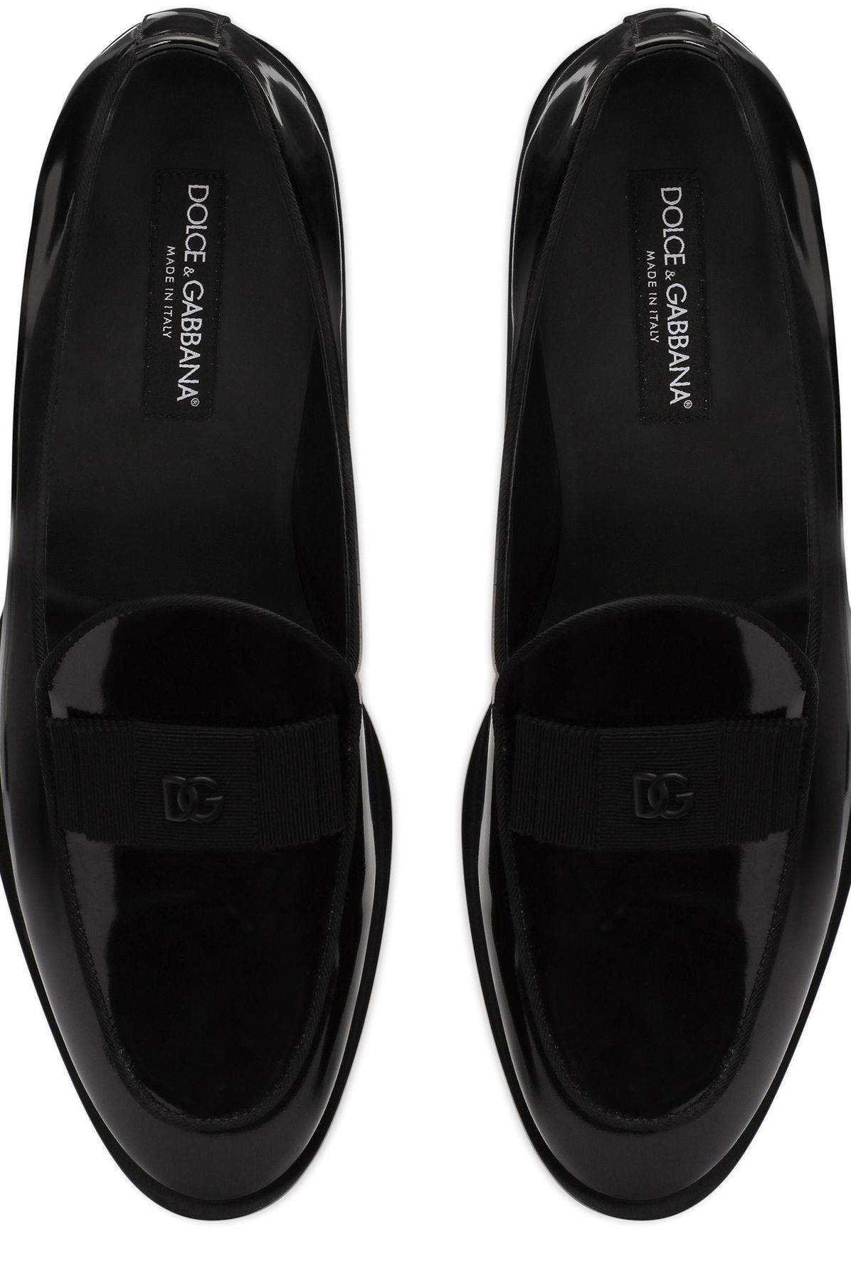 Dolce & Gabbana Polished calfskin slippers